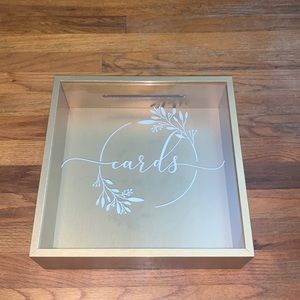 Gold Wooden Cards Box